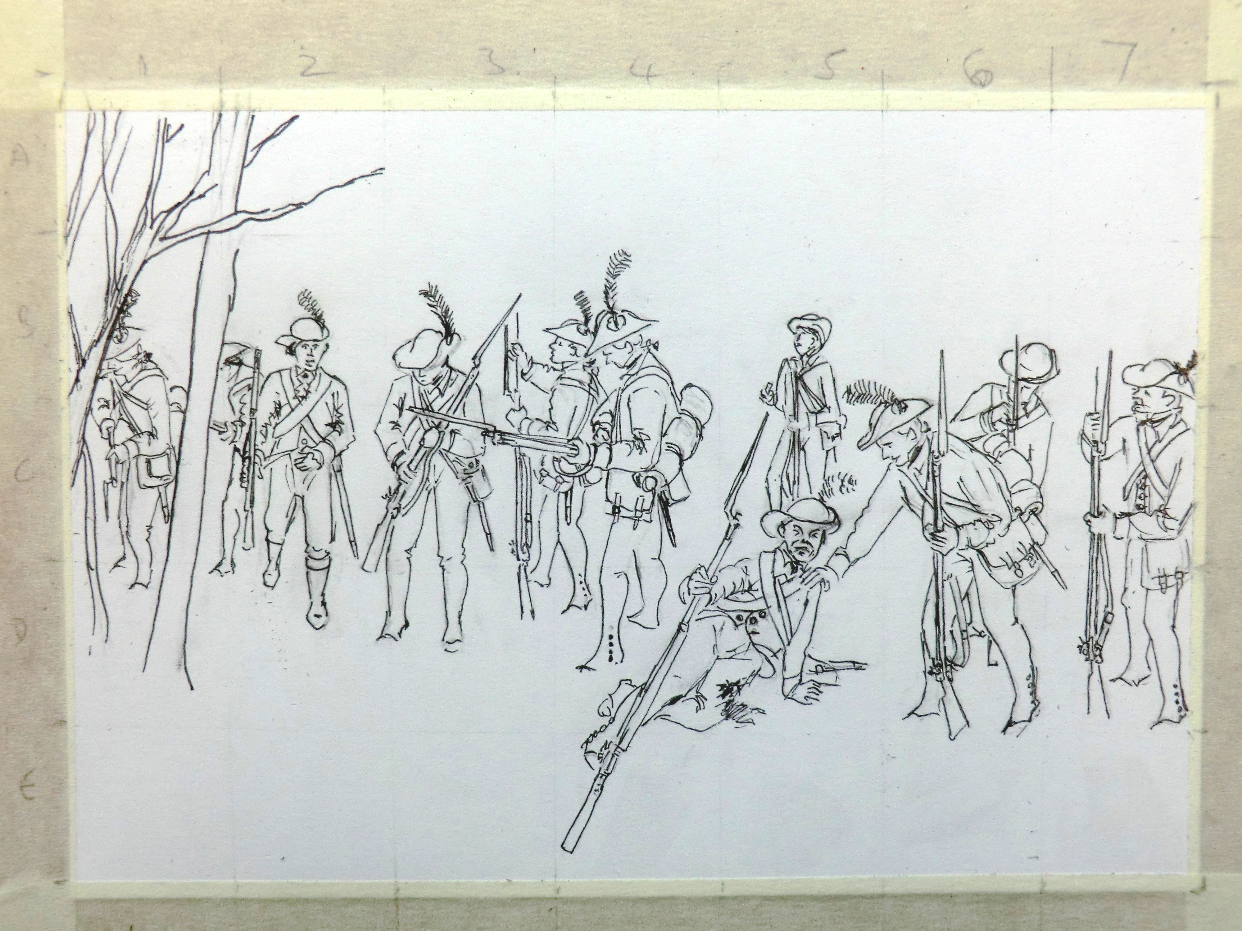 Basic outline drawing with pen