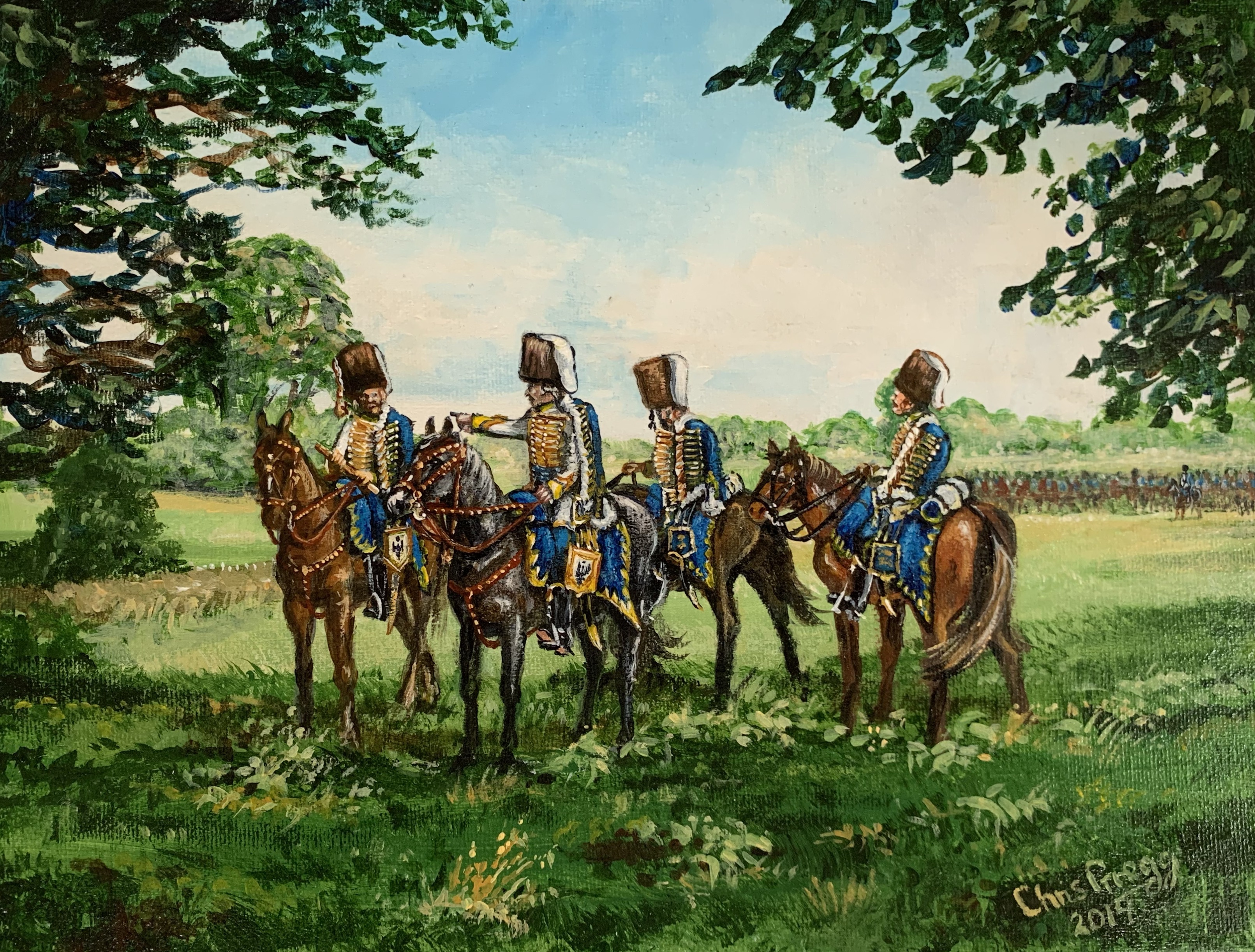 Vedette of the Prussian 3rd Hussars near Prague c 1757