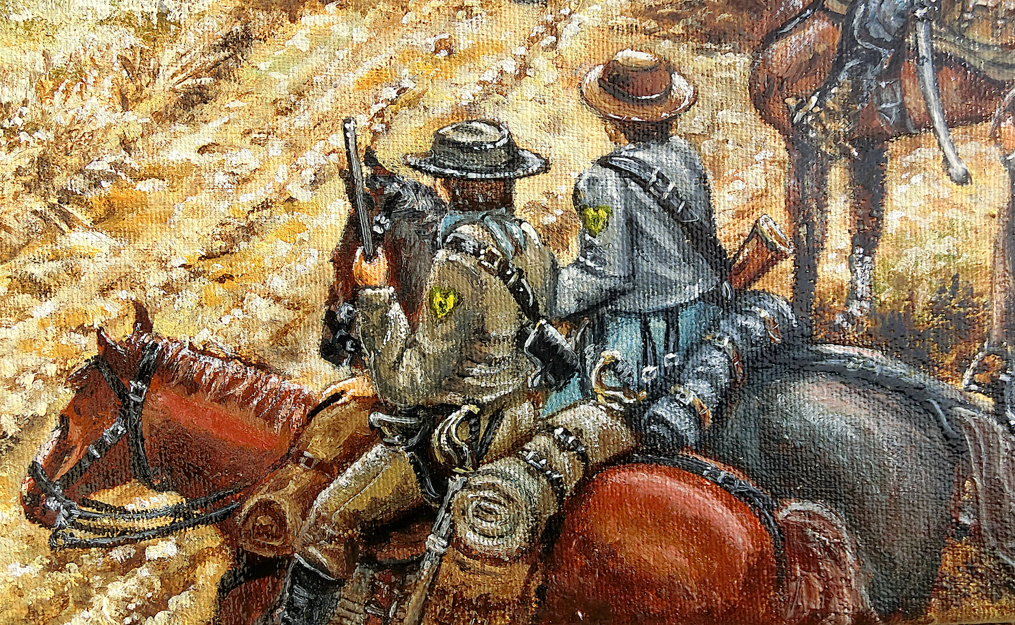 7th Va troopers with Laurel Brigade unit badges