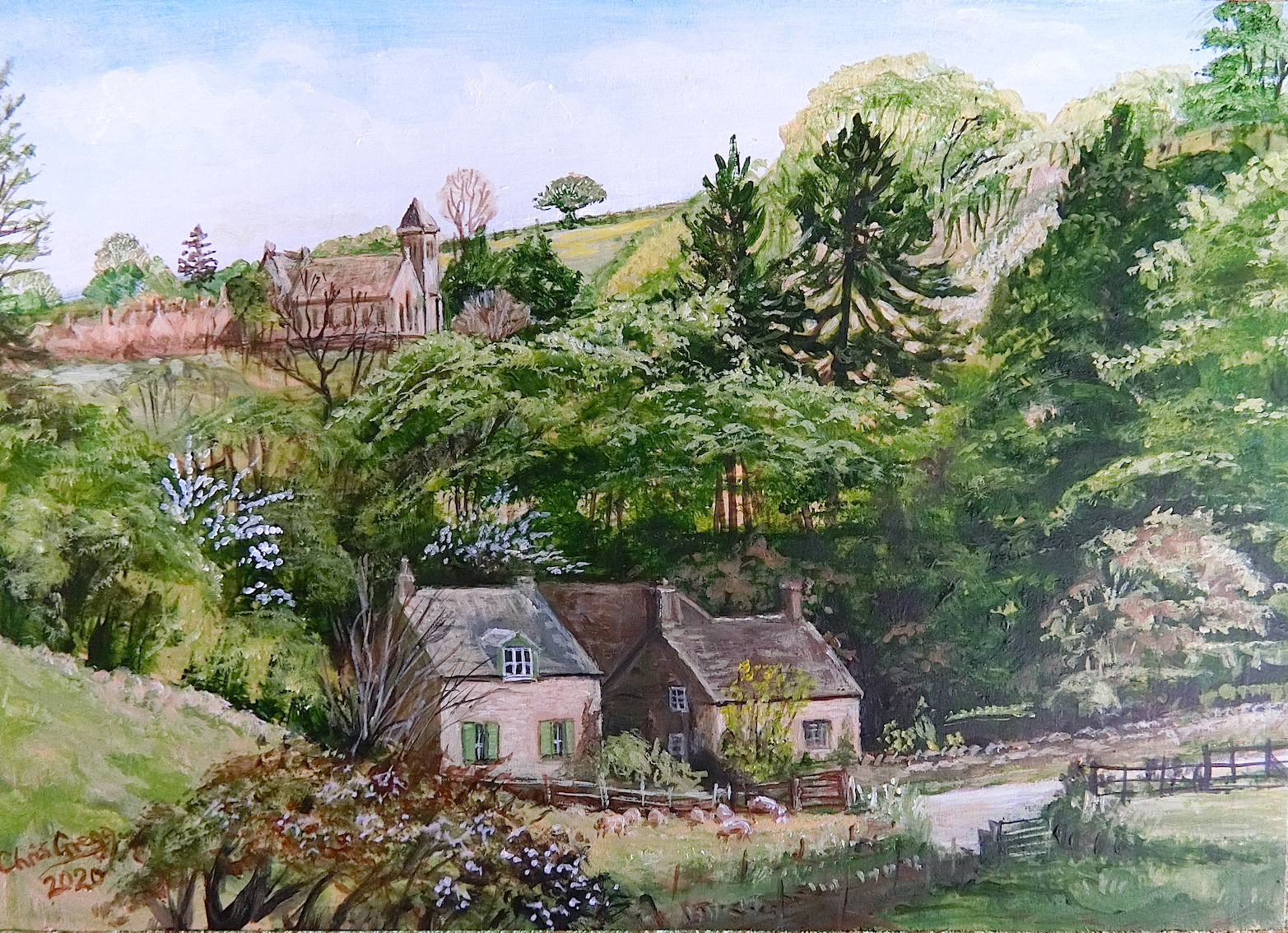 Bakers Mill and Frampton Mansell in Spring 