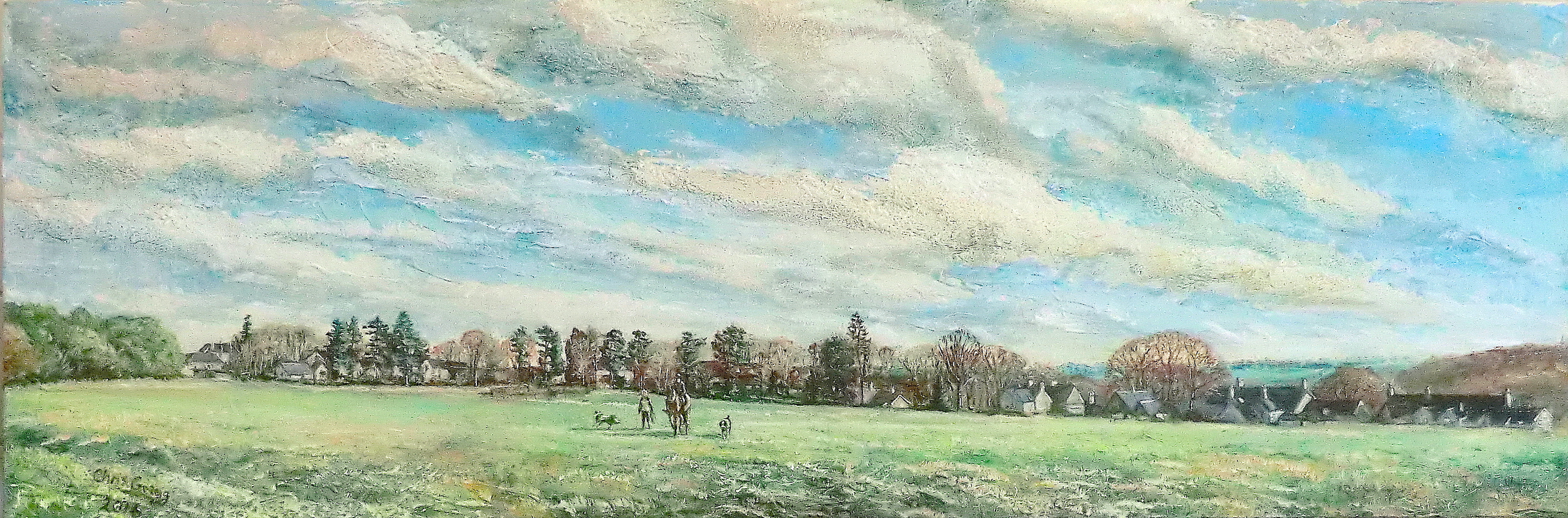 Big sky over Box, Minchinhampton Common, Glos