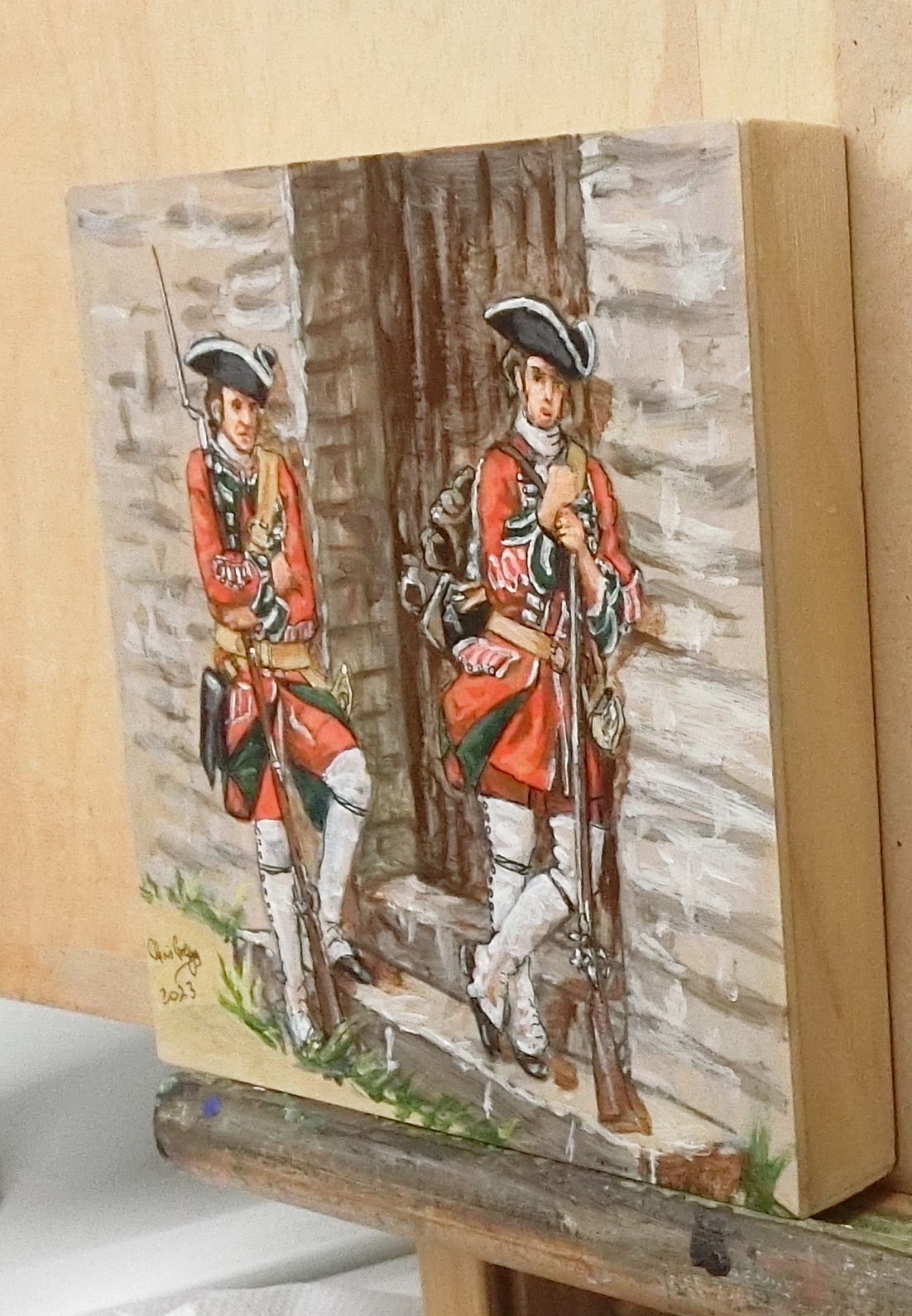 68th Foot showing panel sides