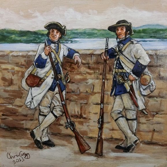 Languedoc Regiment at Fort Carillon 1758