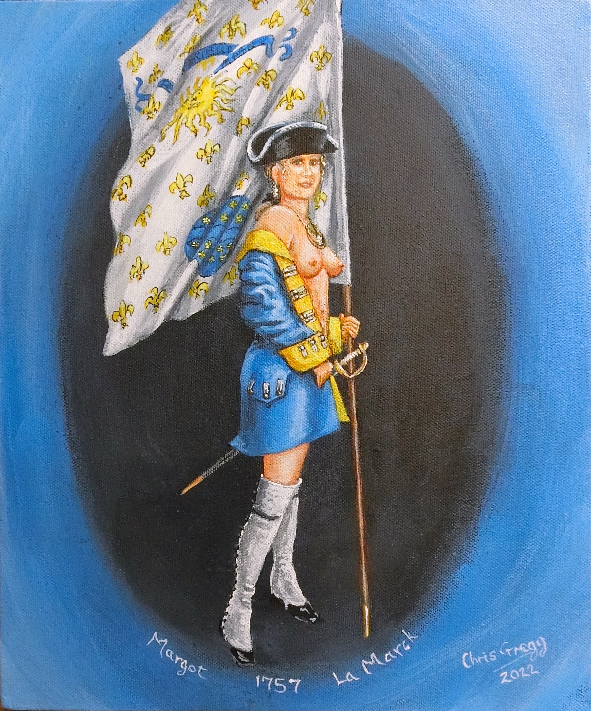 Margot Ensignette of Regiment La Marck 1757