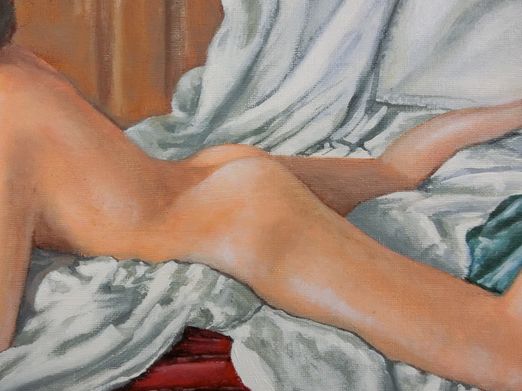 Detail from "Lady at rest"