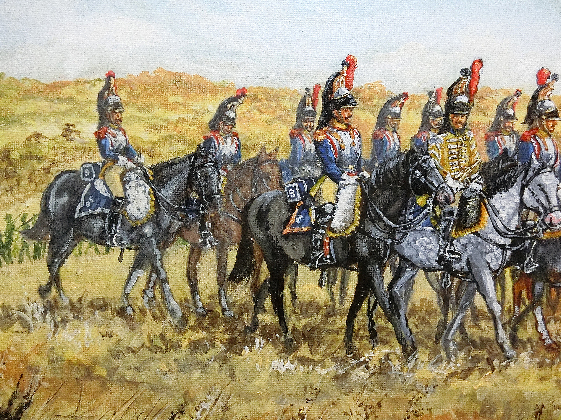 French Cuirassiers at Eggmuhl - detail