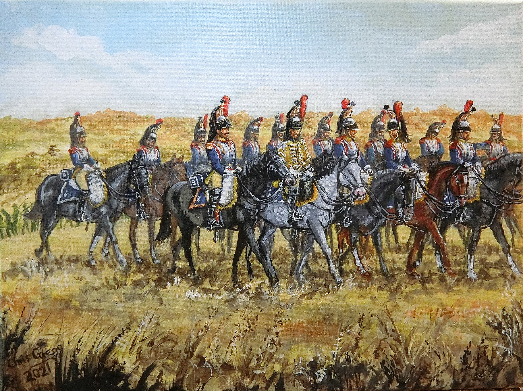 French 9th Regiment of Cuirassiers at Eggmuhl 1809
