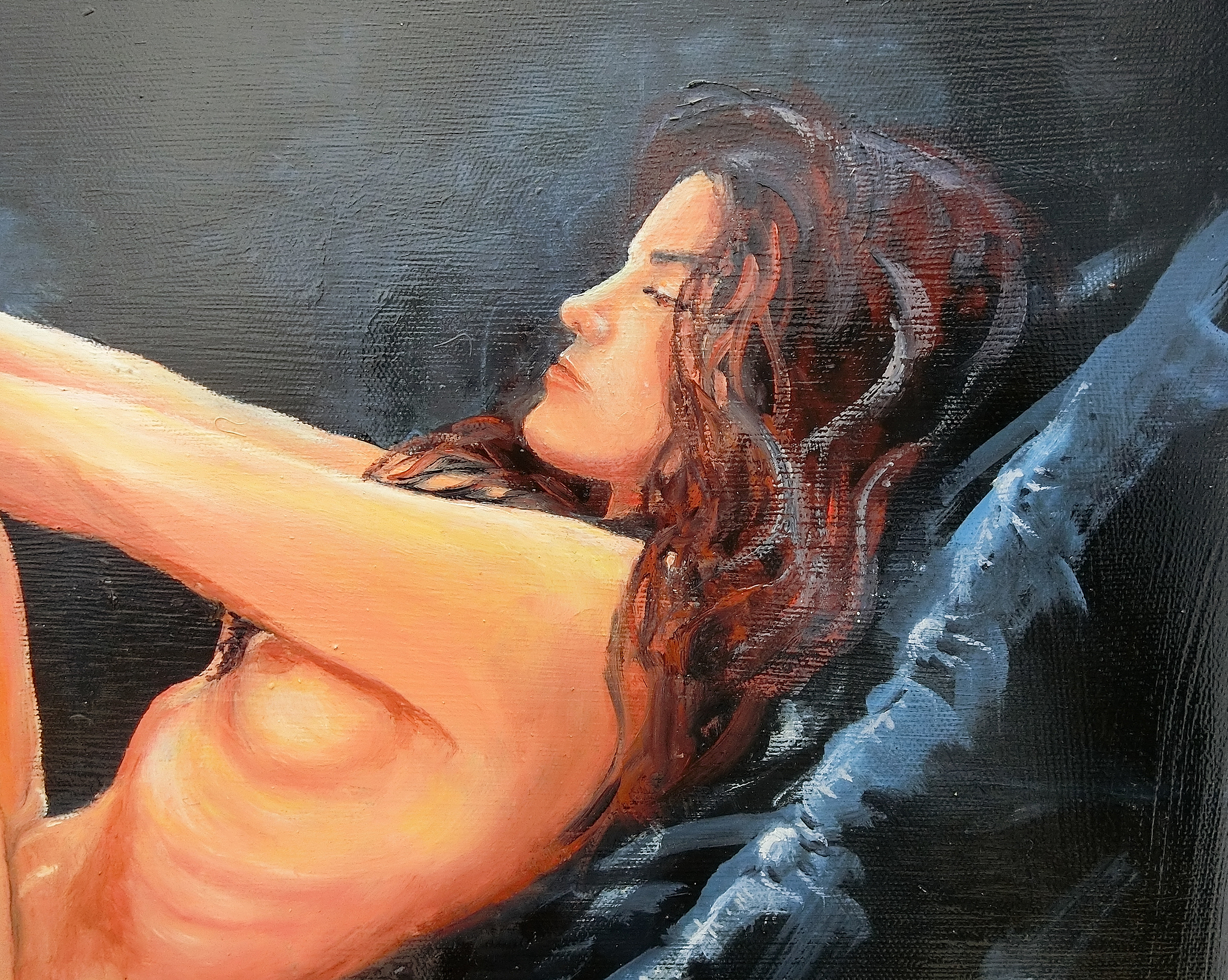 Natasha - detail of contemplative face