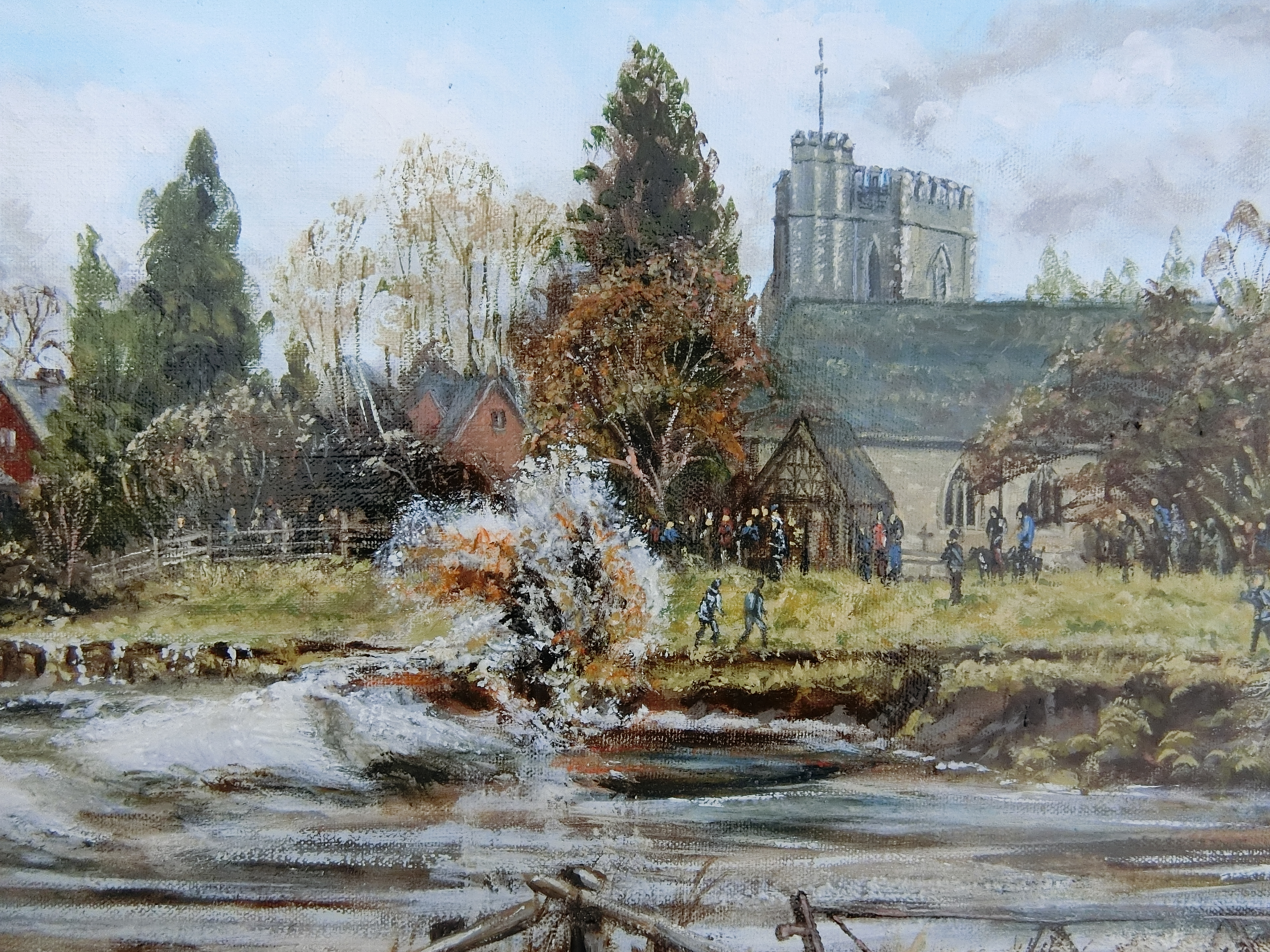 Right hand detail of The Severn Bore at Minsterworth