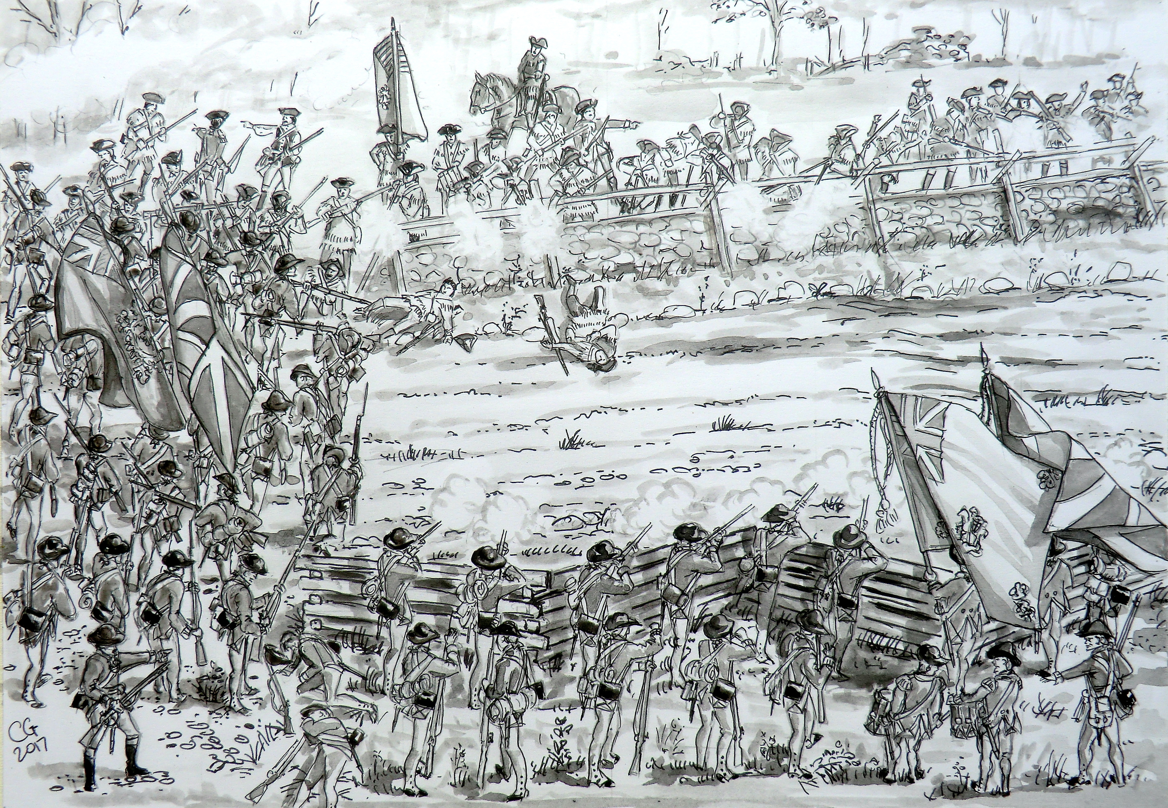Column attack at Winnsboro 1780