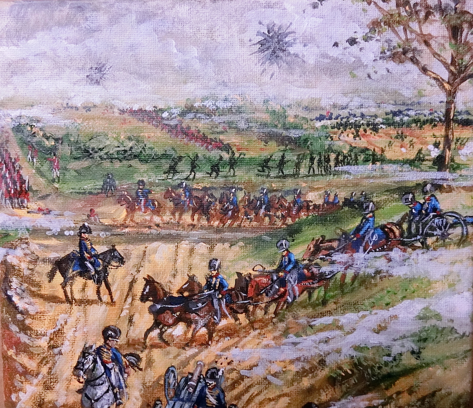 Detail from Ross' s battery