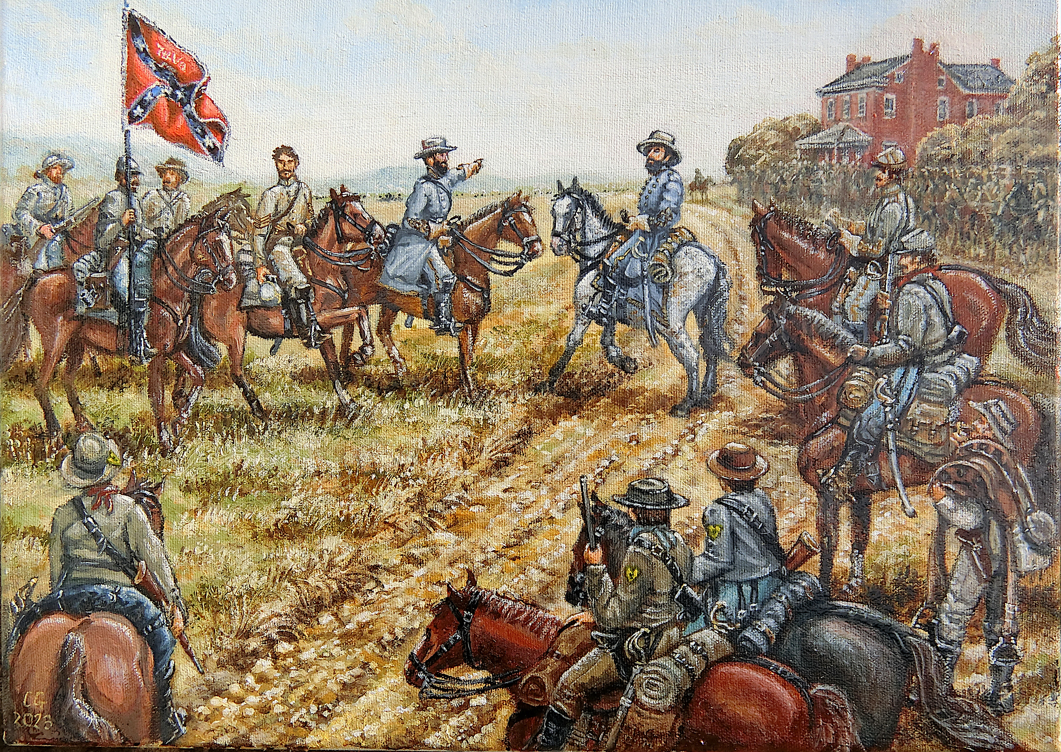 General "Grumble" Jones before Fairfield 3 July 1863