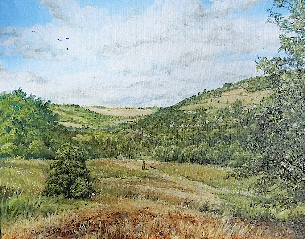 View down the Golden Valley between Brimscombe and Thrupp